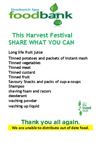 DROITWICH FOODBANK July 23